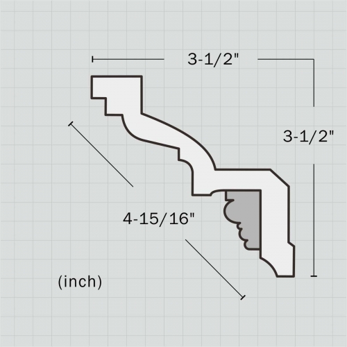 PU lightweight architectural mouldings