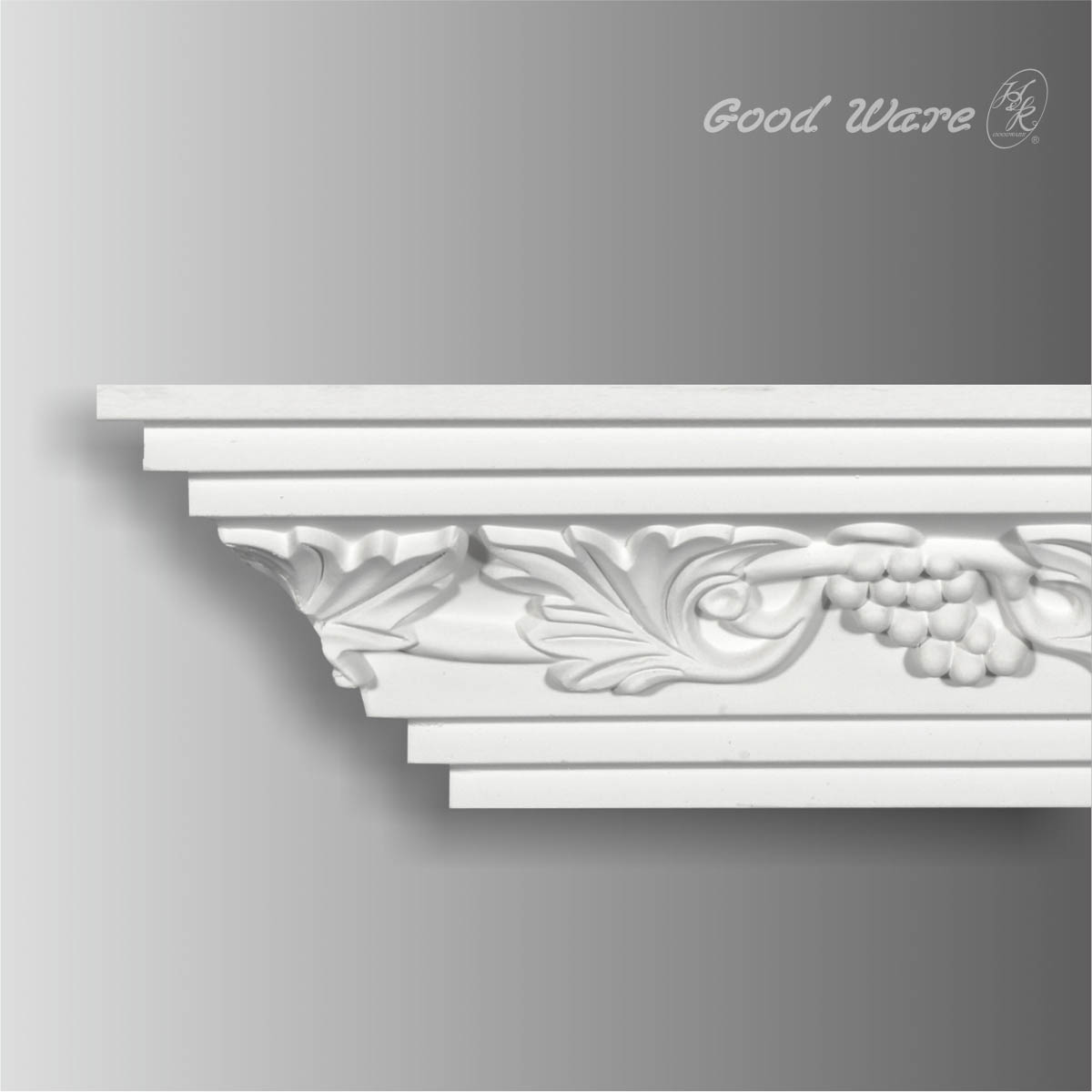 pu grape pattern crown molding trim