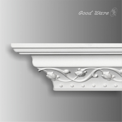 Decorative pu crown molding in bedroom
