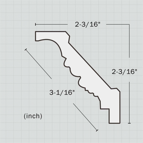 Decorative crown molding for kitchen cabinets