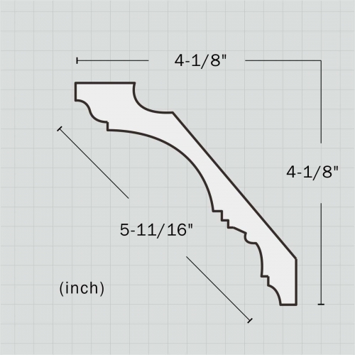 polyurethane mission style crown moulding