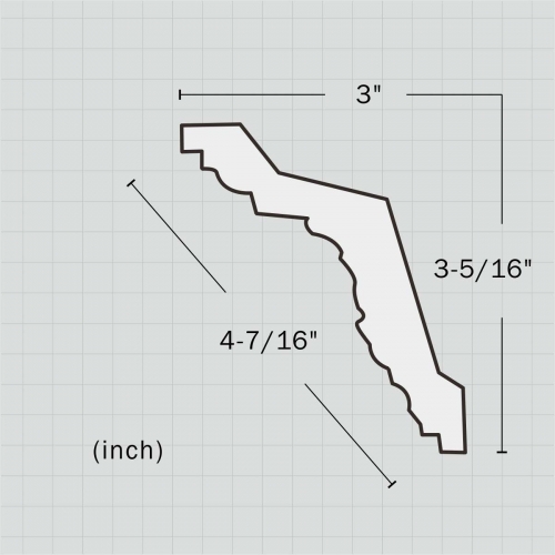 Architectural rococo crown moulding for sale