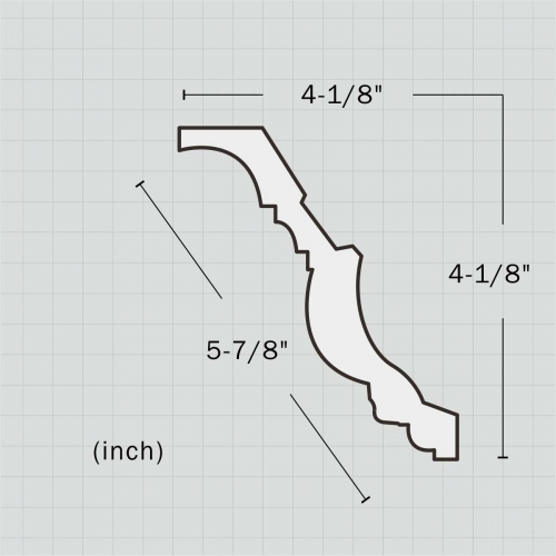 egg and dart traditional crown moulding