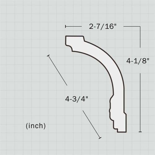 Decorative white crown moulding for sale