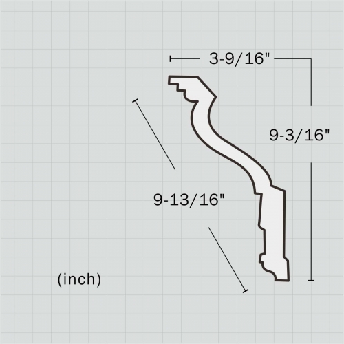 polyurethane creative crown molding