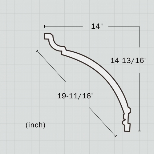 polyurethane ceiling light hollow crown molding