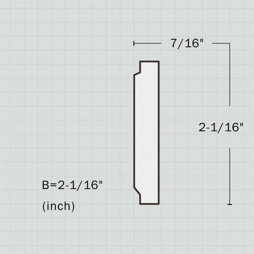 Polyurethane modern chair rail molding