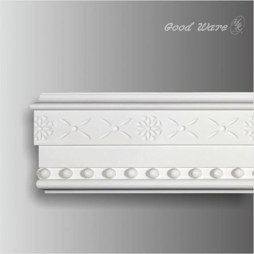Bead decor polyurethane chair rail molding