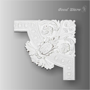 Polyurethane floral panel corner architectural molding