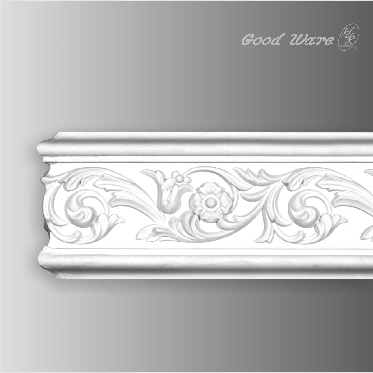 Polyurethane decorative wall chair rail molding