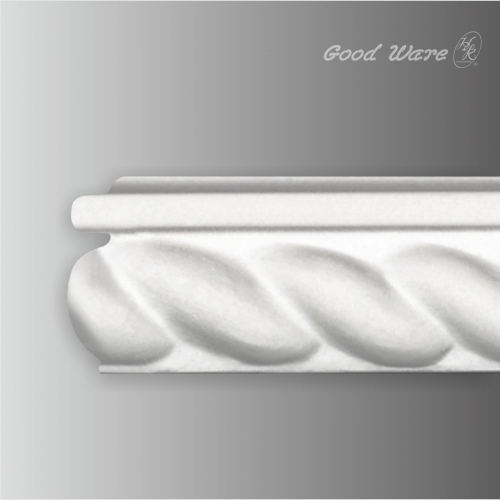 Polyurethane chair rail rope trim moulding