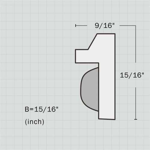 Polyurethane chair rail rope trim moulding