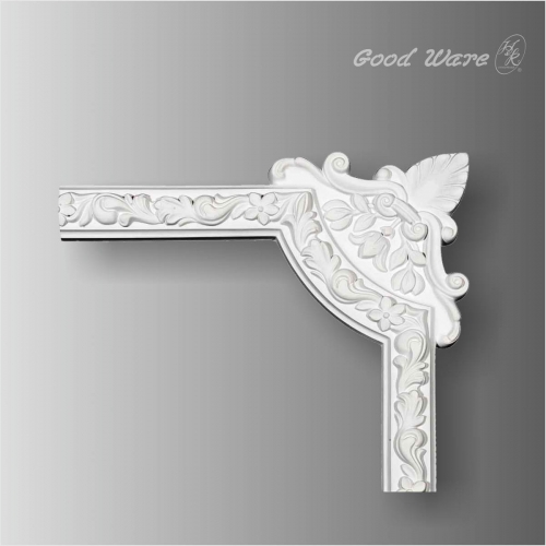 Polyurethane fleur de lis panel molding corner