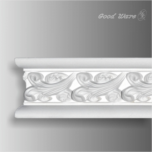 Polyurethane decorative mouldings for wardrobes