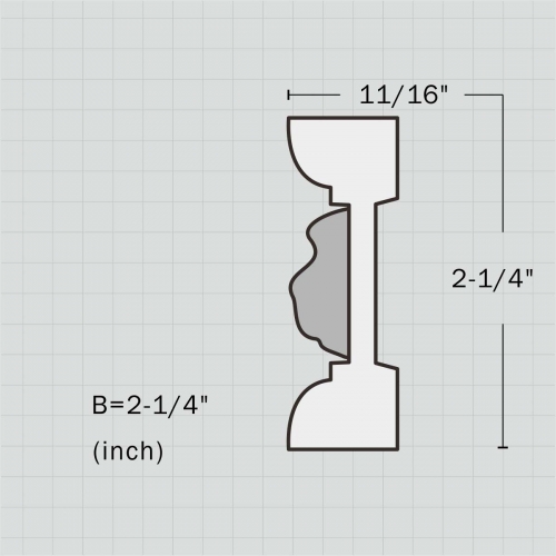 Polyurethane decorative mouldings for wardrobes