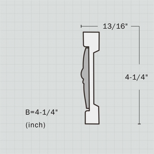 Polyurethane bedroom chair rail molding