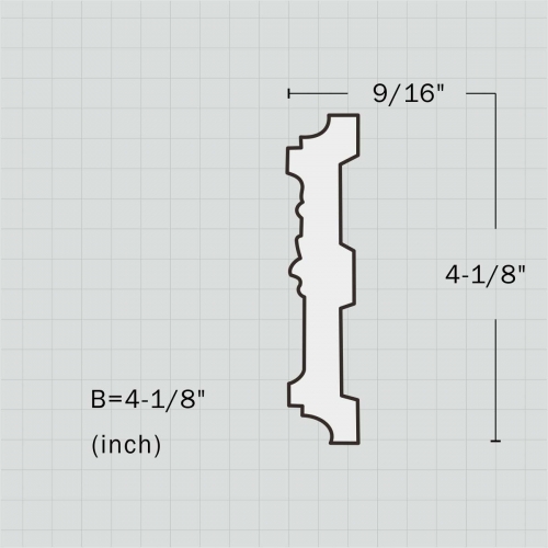 Decorative wall picture frame molding
