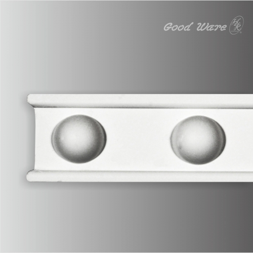 Polyurethane beadboard chair rail molding