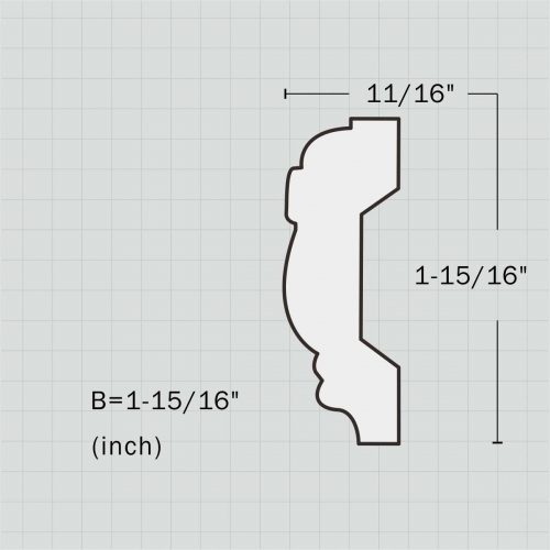 Polyurethane egg and dart wall moldings trim