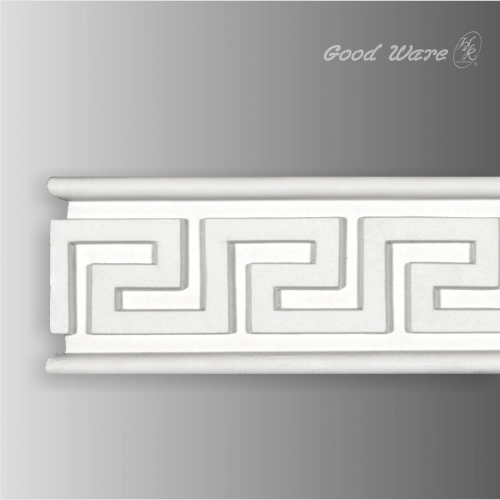 Polyurethane chair rail greek key molding