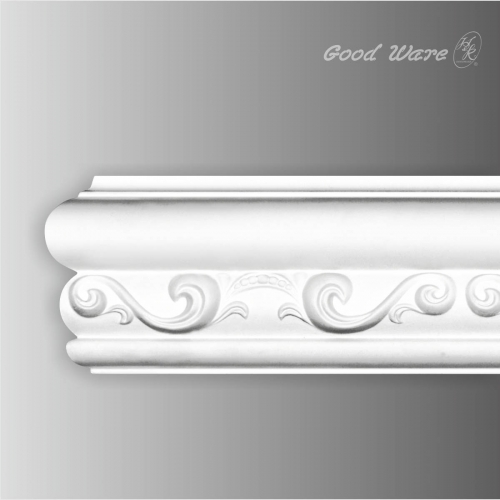 Polyurethane decorative bathroom chair rail