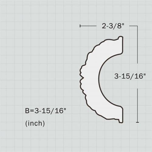 decorative polyurethane chair rail moulding