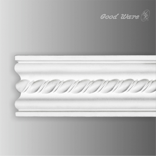 Polyurethane rope chair rail molding