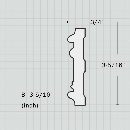 Polyurethane decorative wall trim