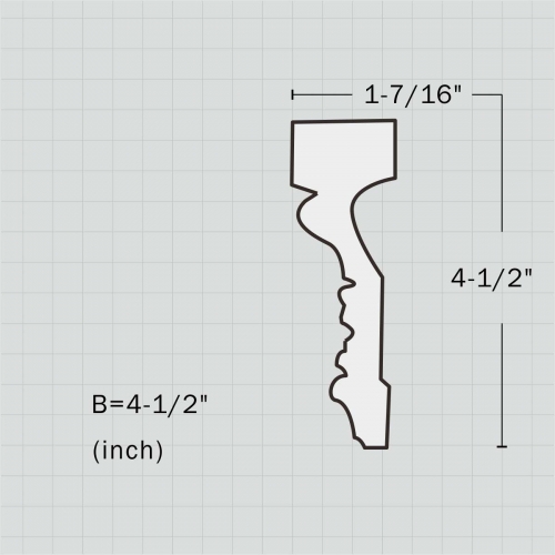 Chair rail decorative trim molding