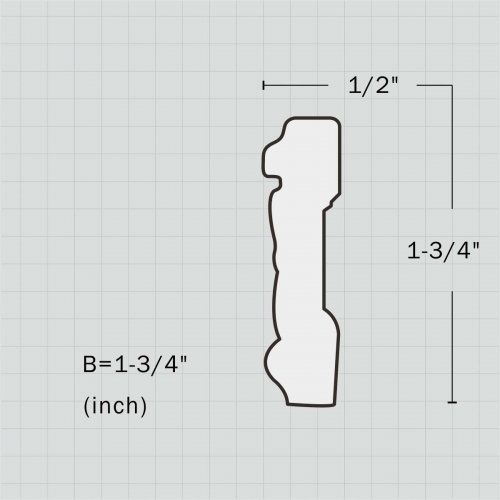 PU decorative picture rail moulding