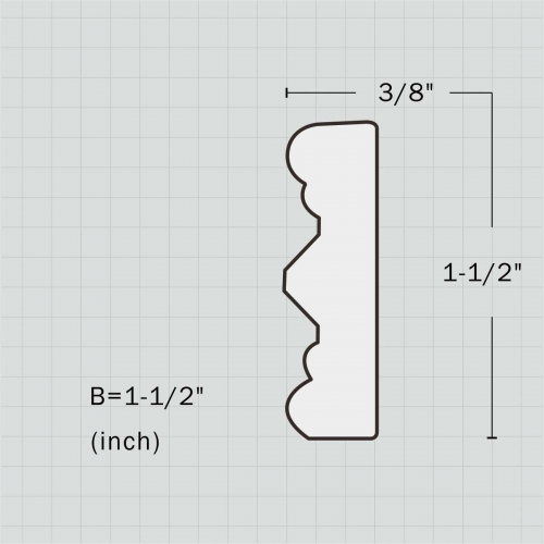 Decorative chair rail dentil moulding
