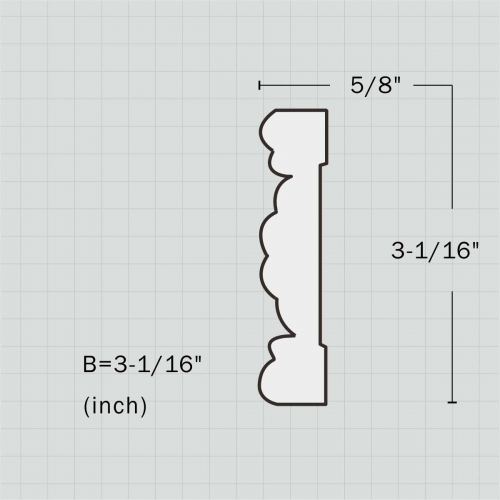 Decorative frieze rope trim molding