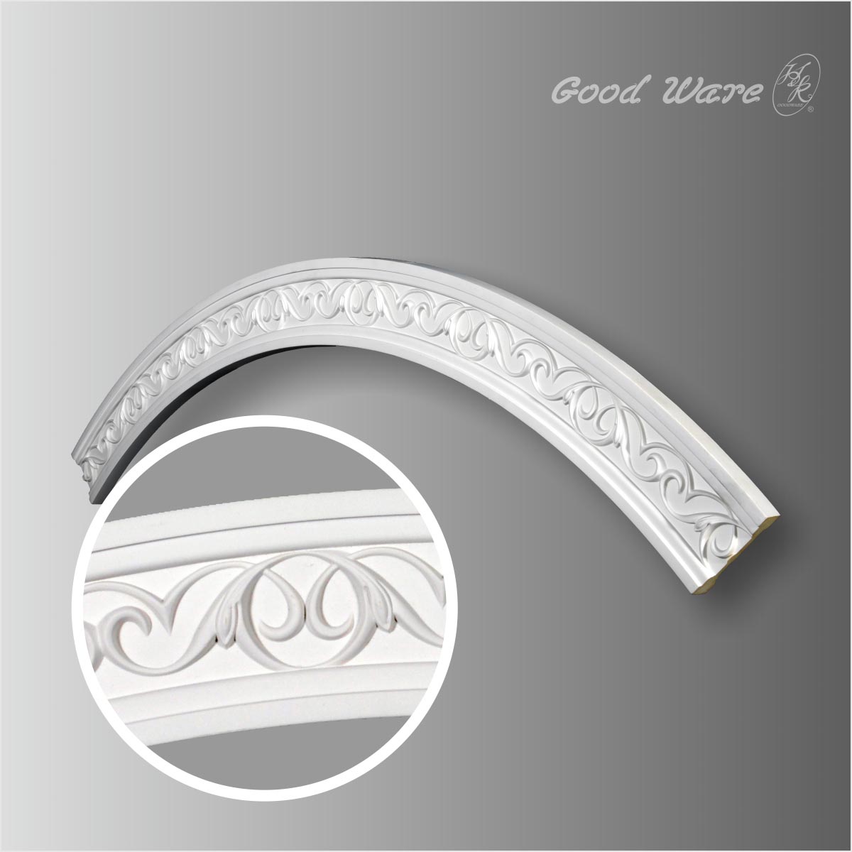 Polyurethane decorative ceiling ring moulding