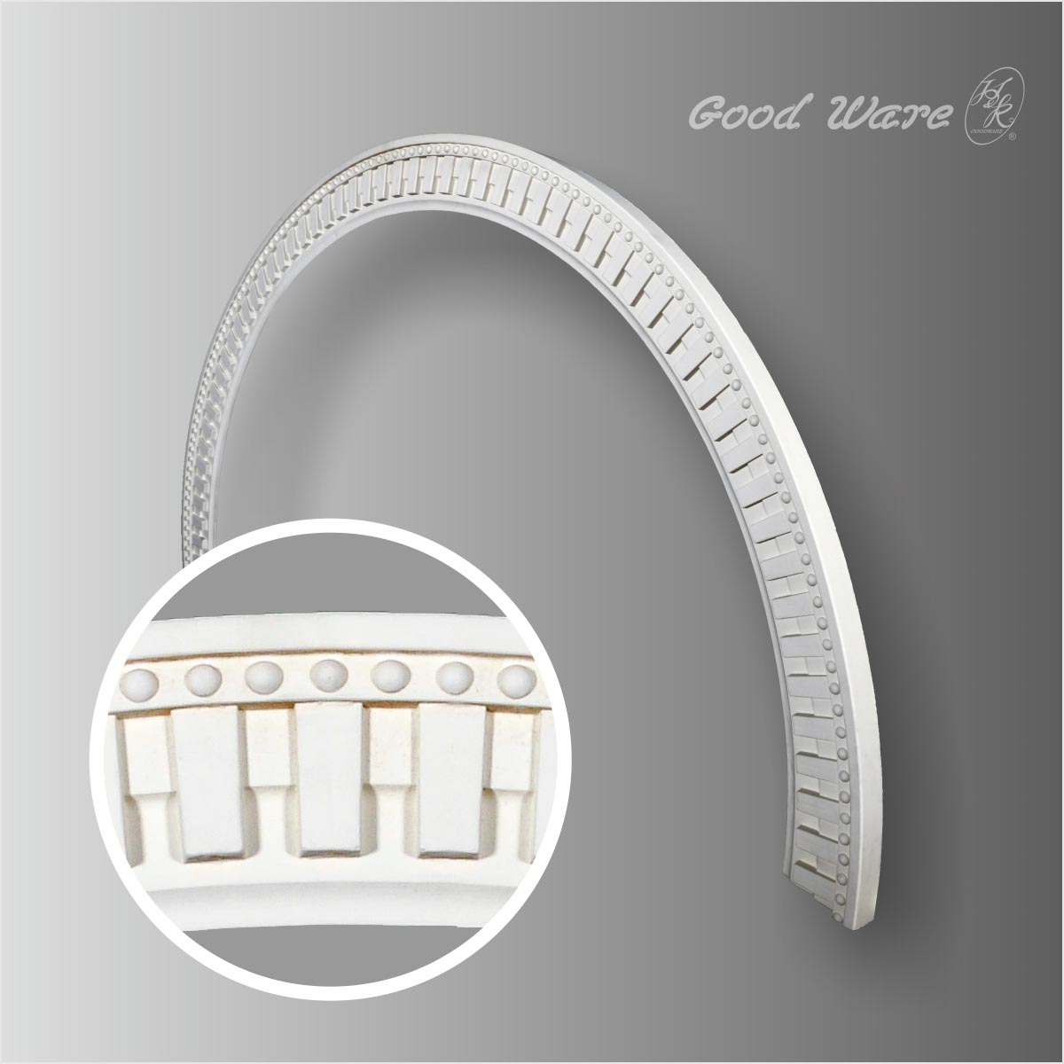 Polyurethane decor arched moldings trim