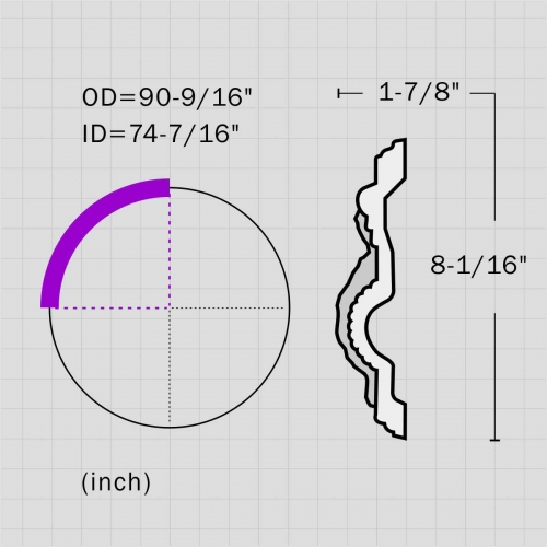 greek key ceiling circle molding