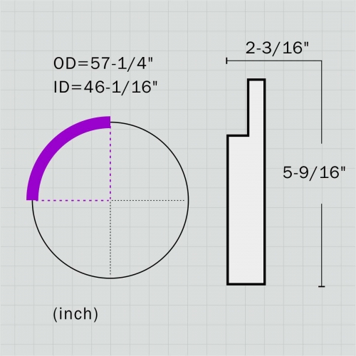 Victorian acanthus polyurethane ceiling ring