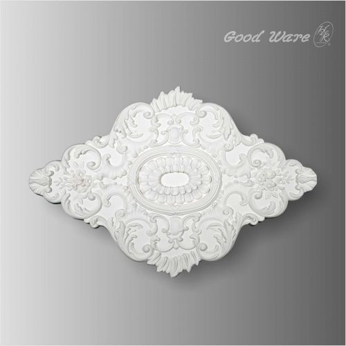 Rectangular ceiling medallions for light fixtures