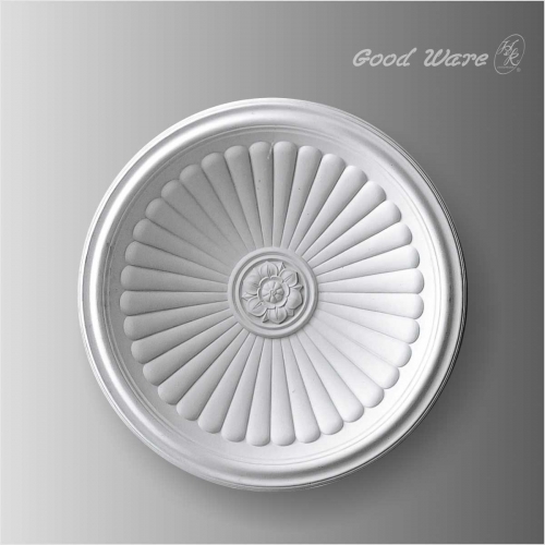 Polyurethane decorative dome for ceiling light