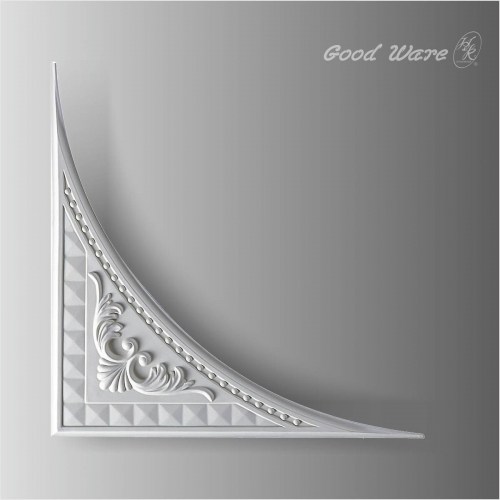 Polyurethane recessed ceiling panels corner