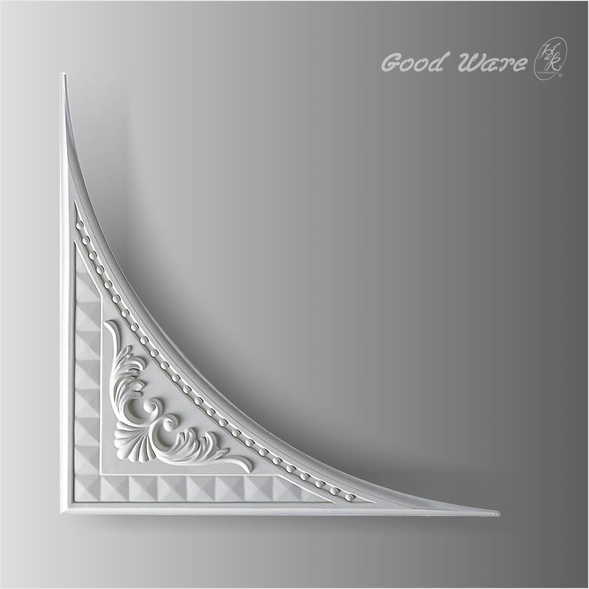 Polyurethane recessed ceiling panels corner