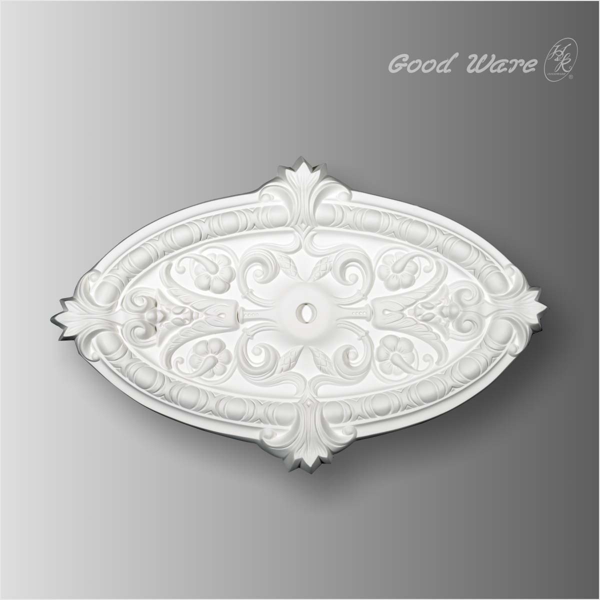 Polyurethane oval ceiling medallion for sale