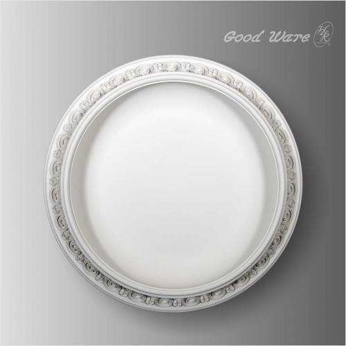 Traditional concave ceiling medallions