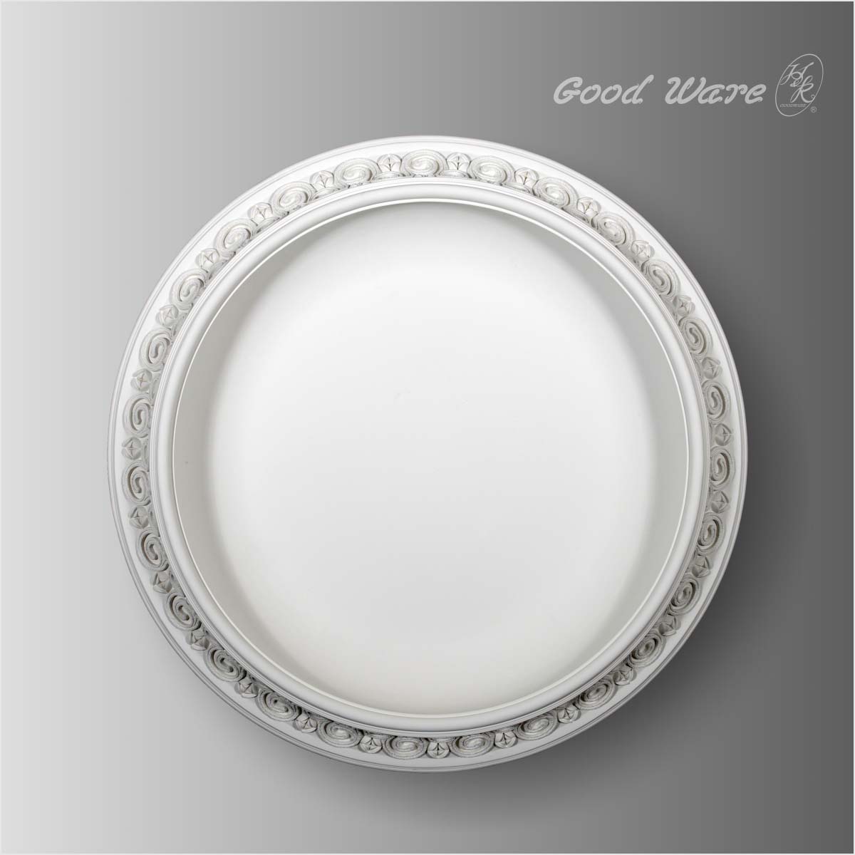 Traditional concave ceiling medallions