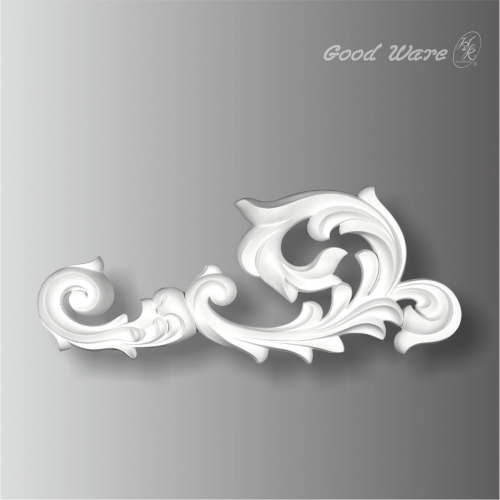 Polyurethane applique wall art for living room