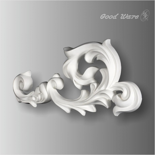 Polyurethane applique wall art for living room