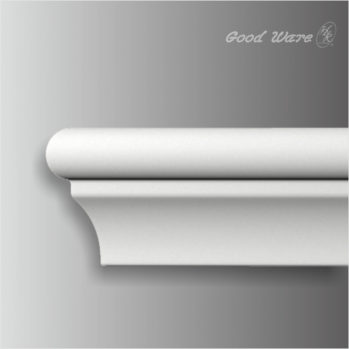 Polyurethane small chair rail white trim