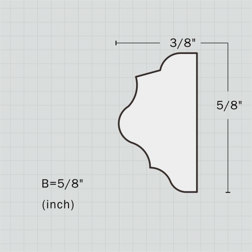 Polyurethane simple simple chair rail for sale