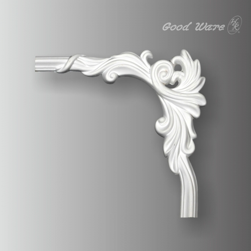 Polyurethane panel chair rail corners molding