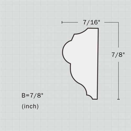 Polyurethane simple white chair rail dining room