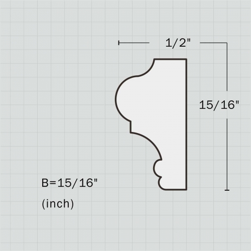 Polyurethane small chair rail and wainscoting